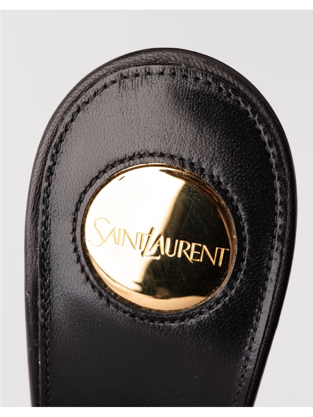 RRP€995 SAINT LAURENT Leather Mule Sandals US6.5 UK3.5 EU36.5 Made in Italy - Picture 10 of 11